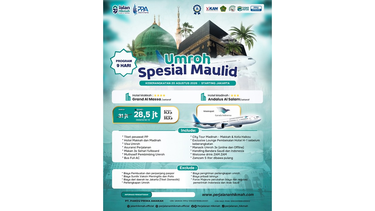 Umroh Spesial Maulid (JH) Agustus 2026