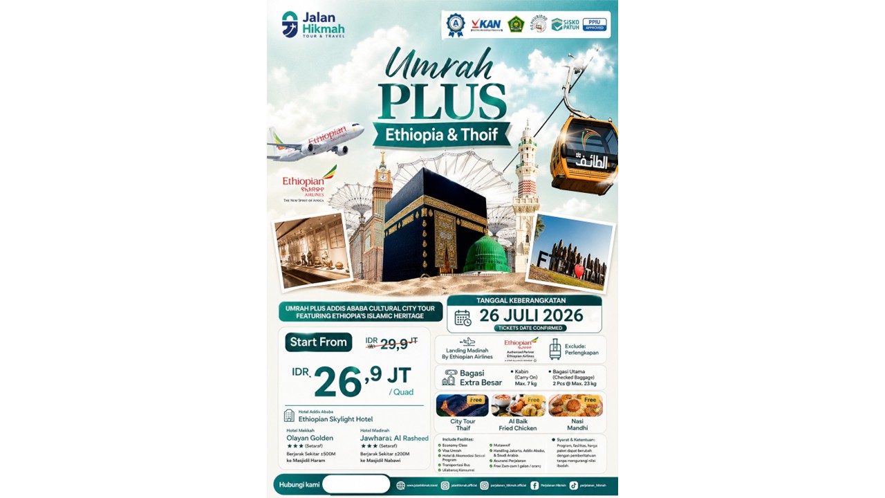 Umroh plus Ethipia & Thoif (JH) Juli 2026