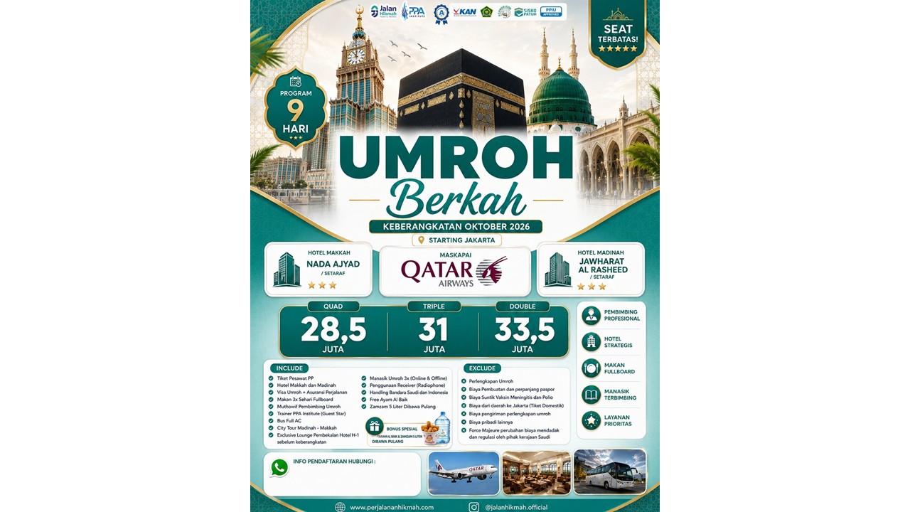 Umroh Berkah (JH) Oktober 2026